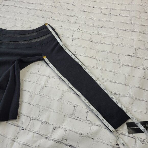 NWT INC International Concept Black boat neck sweater top with mesh detail M - Picture 4 of 11